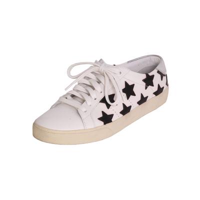 Saint Laurent Size 38 White Star Sneakers