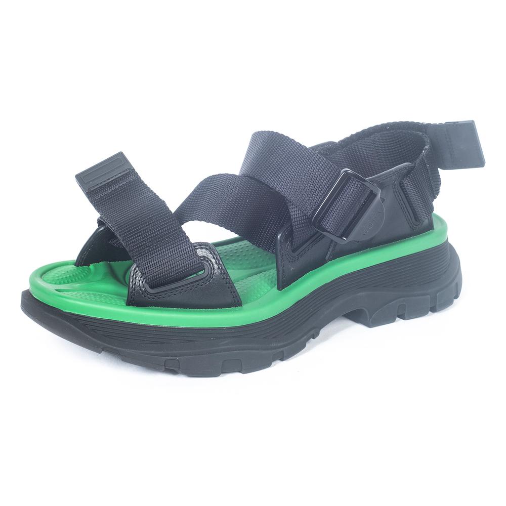  Alexander Mcqueen Size 36.5 Black Sandal