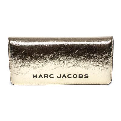 New Marc Jacobs Metallic Gold Leather Wallet