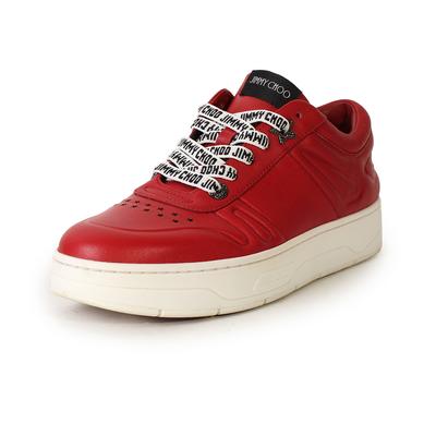 Jimmy Choo Size 38.5 Red Leather Sneakers