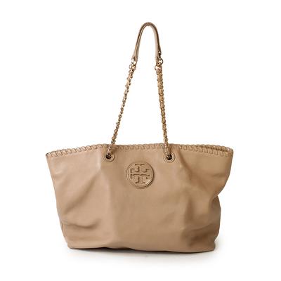 Tory Burch Laced Chain Leather Tote 