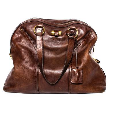 YSL Brown Leather Handbag