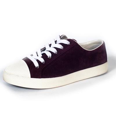 Prada Size 39 Purple Suede Sneakers 