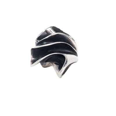Silver Size 7 Free Form Ribbon Ring