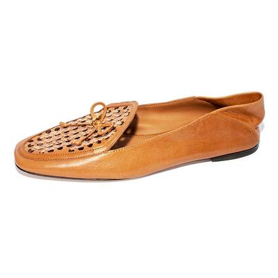 Tory Burch Size 8 Tan Leather Flats