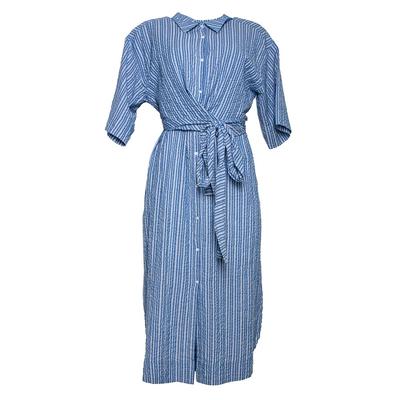 APiece Apart Size Large Blue Striped Dress