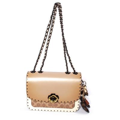 Coach Brown Leather Madison Mono Handbag