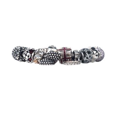 Pandora Cable Bracelet with 13 Charms