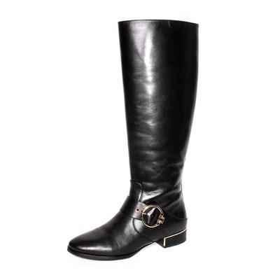 Tory Burch Size 7 Black Leather Sofia Riding Boots