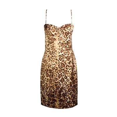 Michael Kors Size 6 Leopard Print Sleeveless Dress