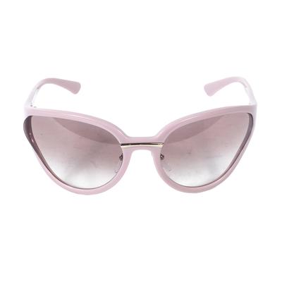 Prada Pink SPR22V Oversized Tear Drop Sunglasses