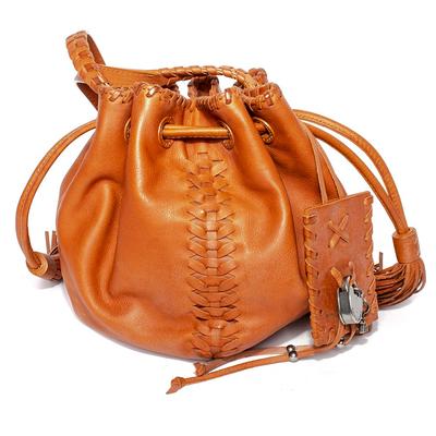 Ralph Lauren Brown Leather Crossbody Bag