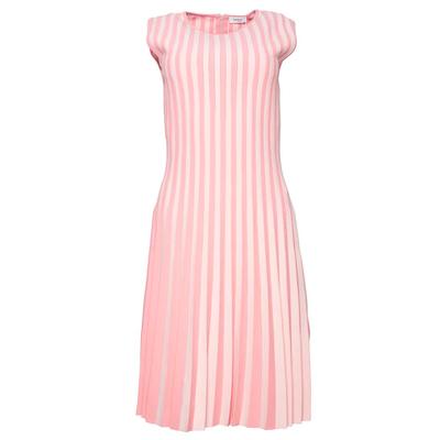New Akris Size 8 Pink Striped Dress
