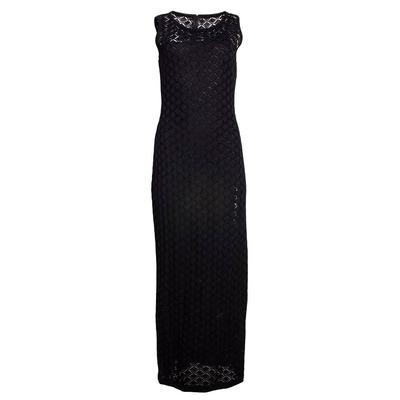 St. John Size 8 Black Long Evening Dress