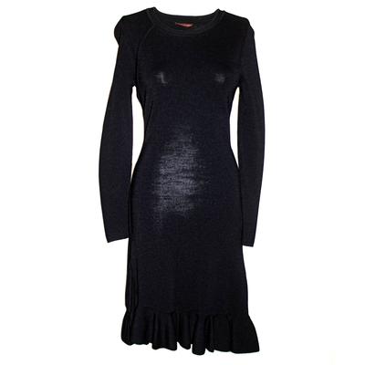 Altuzarra Size Small Black Long Sleeve Ruffle Dress