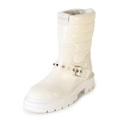 Valentino Size 38.5 Rockstud Puffer Boots