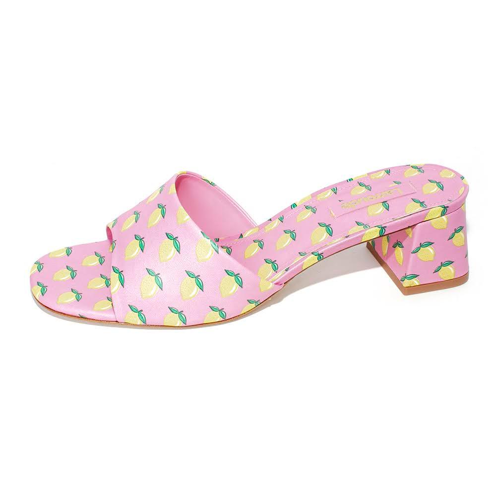  Larroude Size 9 Pink Lemon Sandals