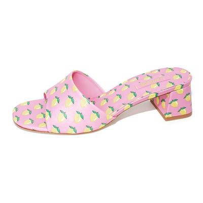 Larroude Size 9 Pink Lemon Sandals