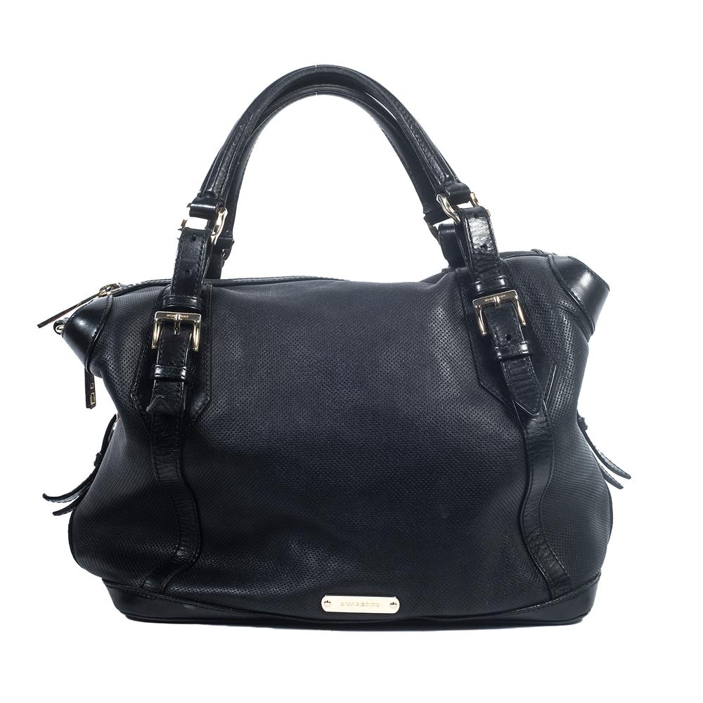  Burberry Black Leather Handbag