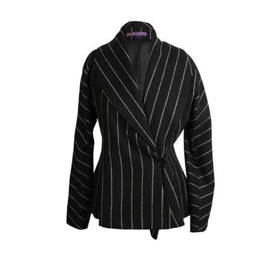 Ralph Lauren Size 6 Striped Cashmere Jacket 