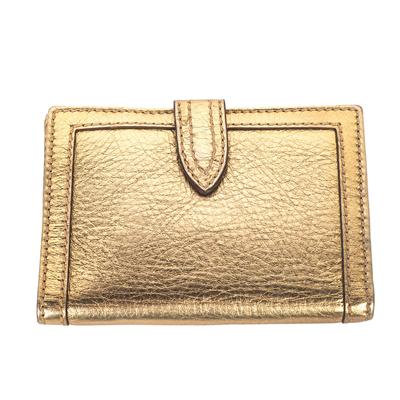 Burberry Gold Leather Wallets
