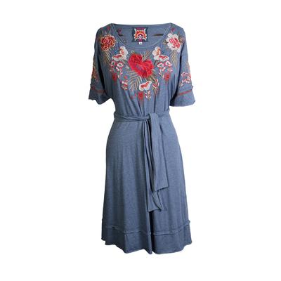 Johnny Was Size Large Embroidered Tie Dress 