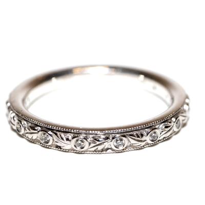 Ritani Size 6.5 18KG Grecian Diamond Ring