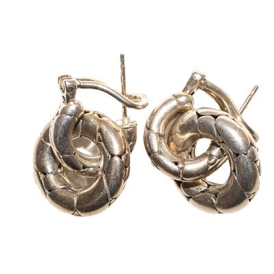John Hardy Silver Kali Collection Door Knocker Earrings