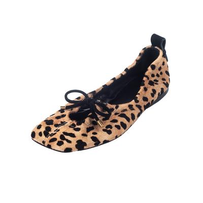 Frame Size 37.5 Tan & Brown Leopard Print Shoe