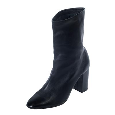Aquazzura Size 37 Black Leather Boots