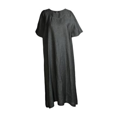 Eskandar Size 0 Short Sleeve Linen Dress 
