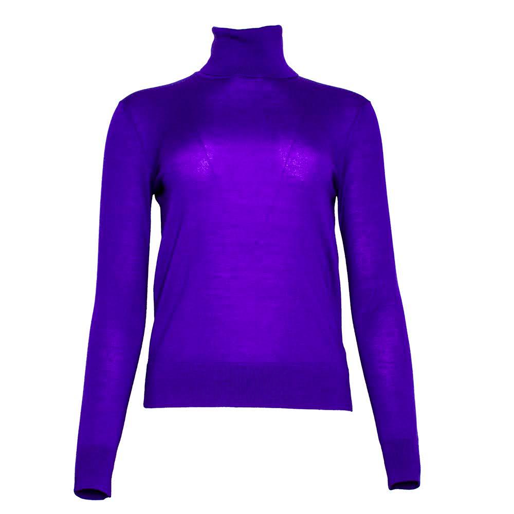  Ralph Lauren Size Small Purple Cashmere Turtleneck