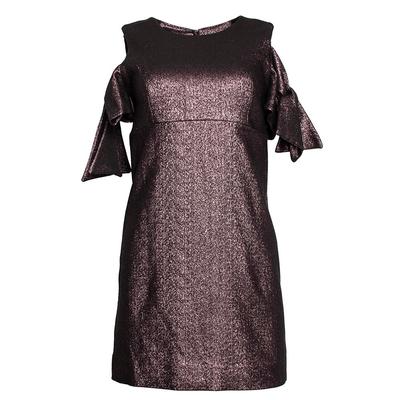 New Milly Size 4 Pink Metallic Dress