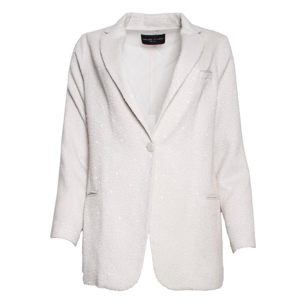  Fabiana Filippi Size 48 Off White Jacket