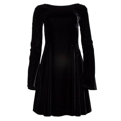 Derek Lamb 10 Crosby Size 2 Black Velvet Dress