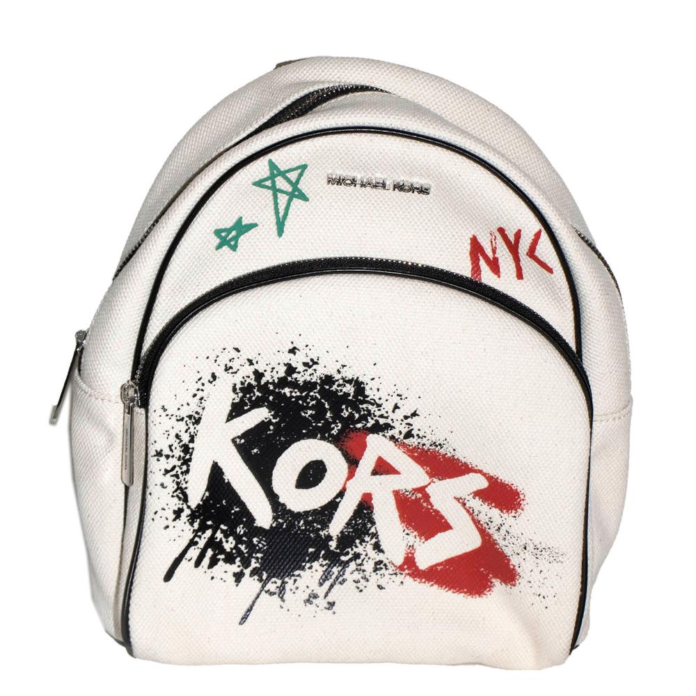  Michael Kors Off White Graffiti Abbey Backpack