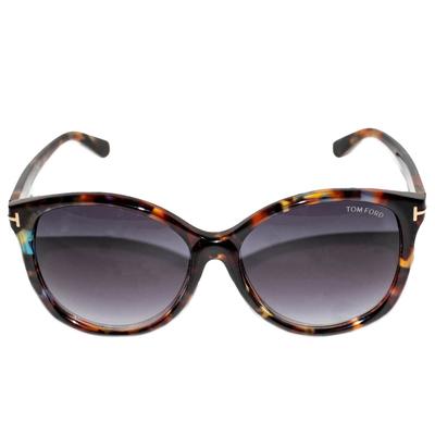 Tom Ford Brown Alicia TF75 Blue Fleck Tortoiseshell Sunglasses