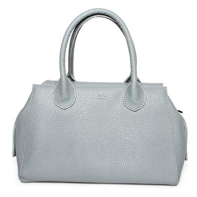 Beck Grey Leather Handbag