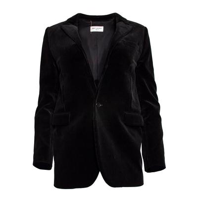 Saint Laurent Size Small Black Corduroy Jacket