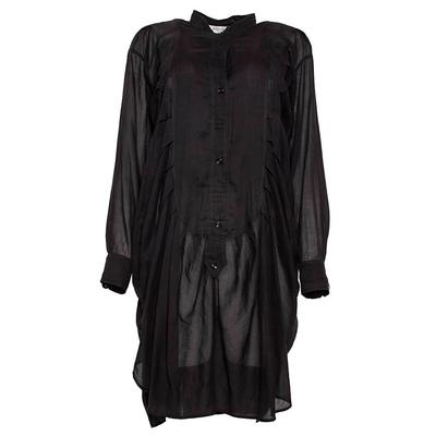 YSL Size Small Black Rive Gauche Dress