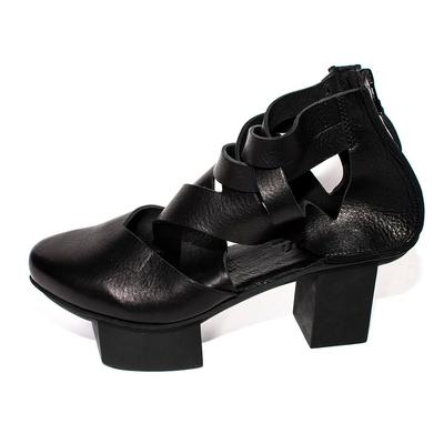  Trippen Size 40 Black Leather High Heels