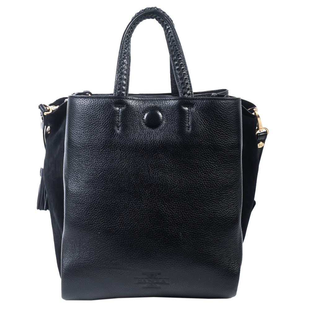  Sancia Black Leather Handbag