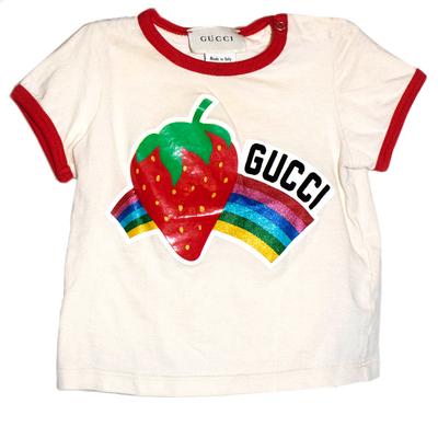 Gucci Size 6 Months Strawberry Top