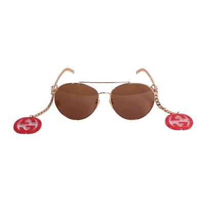 Gucci Charm Link Sunglasses with Case