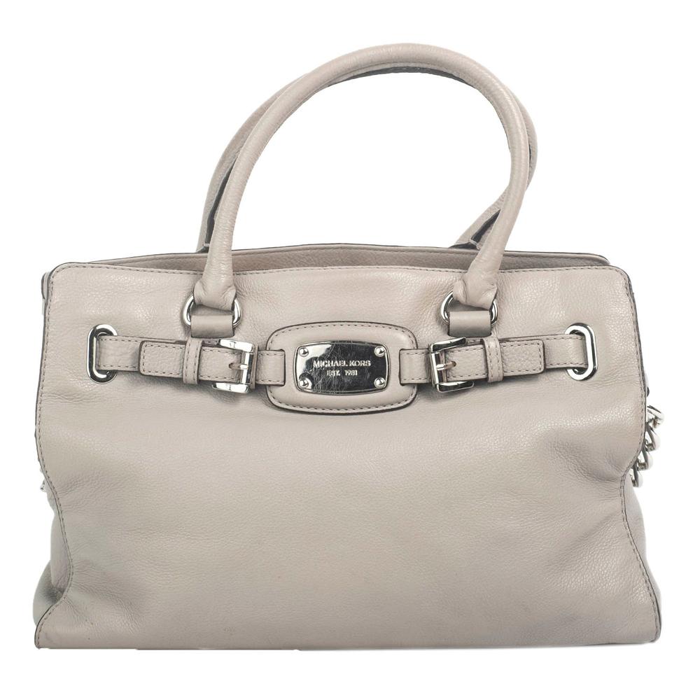  Michael Kors Grey Leather Handbag