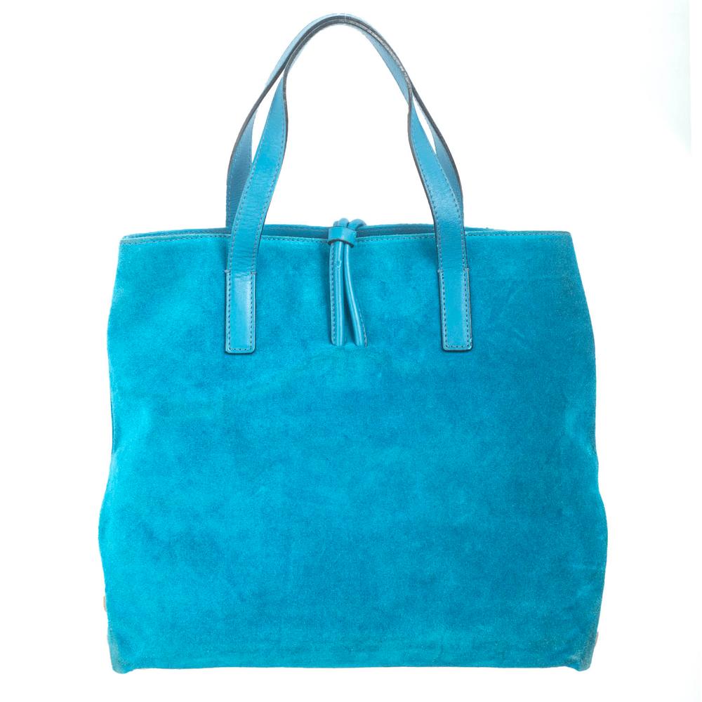  Burberry Blue Suede Handbag