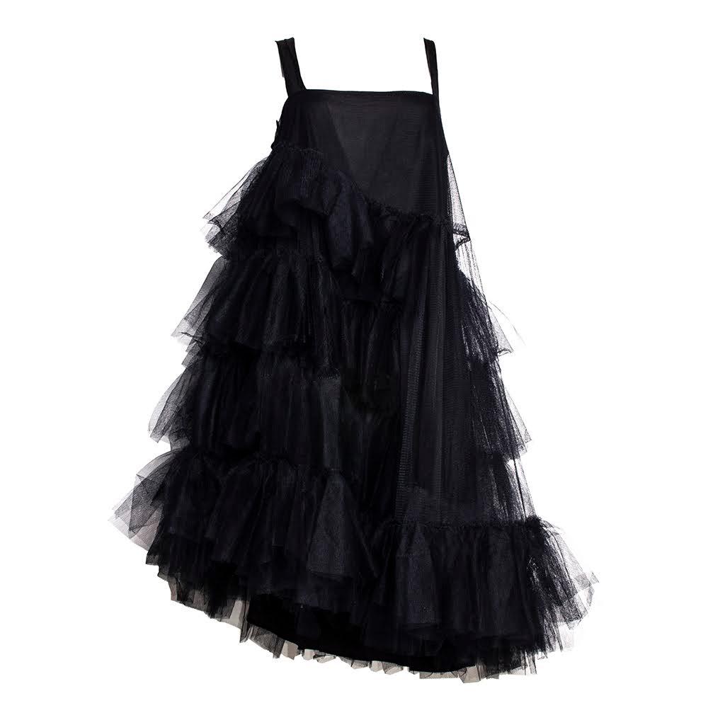  Simone Rocha Size 10 Black Sleeveless Tulle Dress