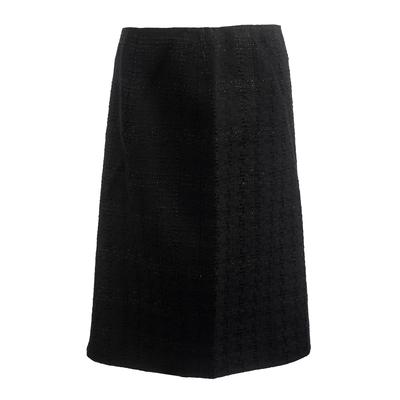 Chanel Size 40 Black 2008 Tweed Skirt