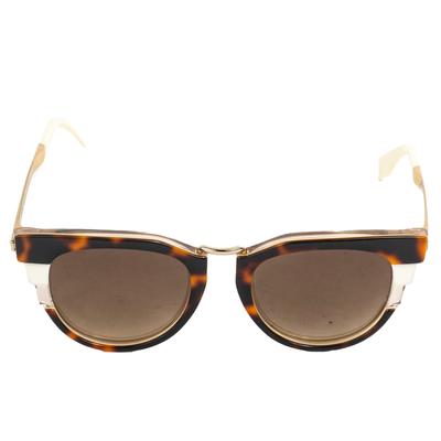 Fendi FF0063 White Tips Tortoise Trim Sunglasses