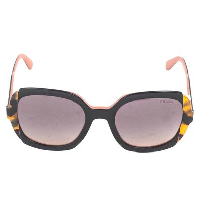 Prada SPR16U Black Tortoise Oversized Sunglasses